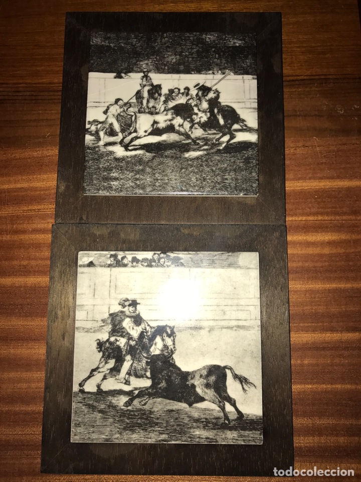 Otros objetos de arte: AZULEJOS GRABADO GOYA - Foto 2