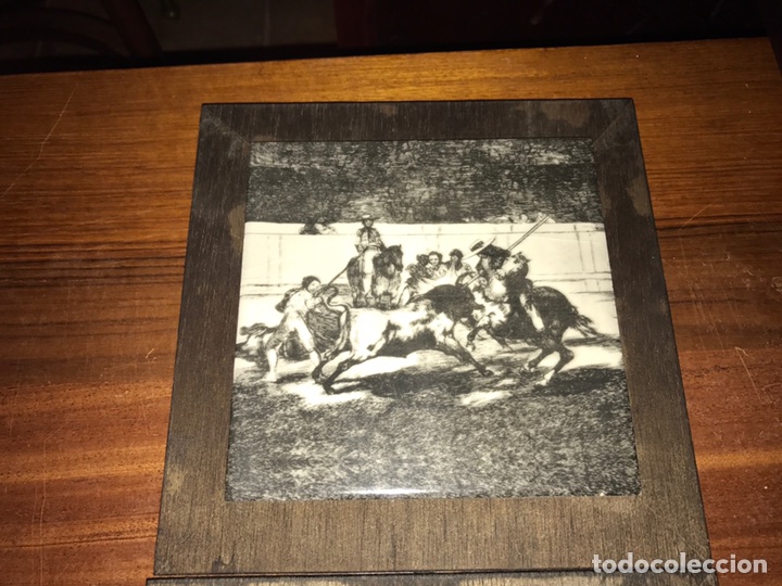 Otros objetos de arte: AZULEJOS GRABADO GOYA - Foto 4