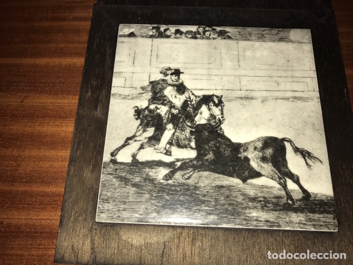 Otros objetos de arte: AZULEJOS GRABADO GOYA - Foto 5