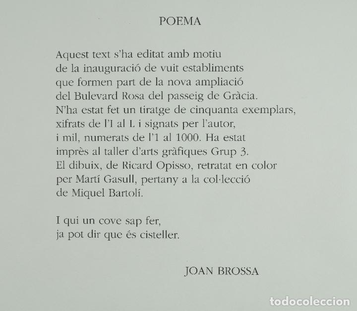 Otros objetos de arte: Poema de Joan Brossa 1 abril 1993 - Foto 1