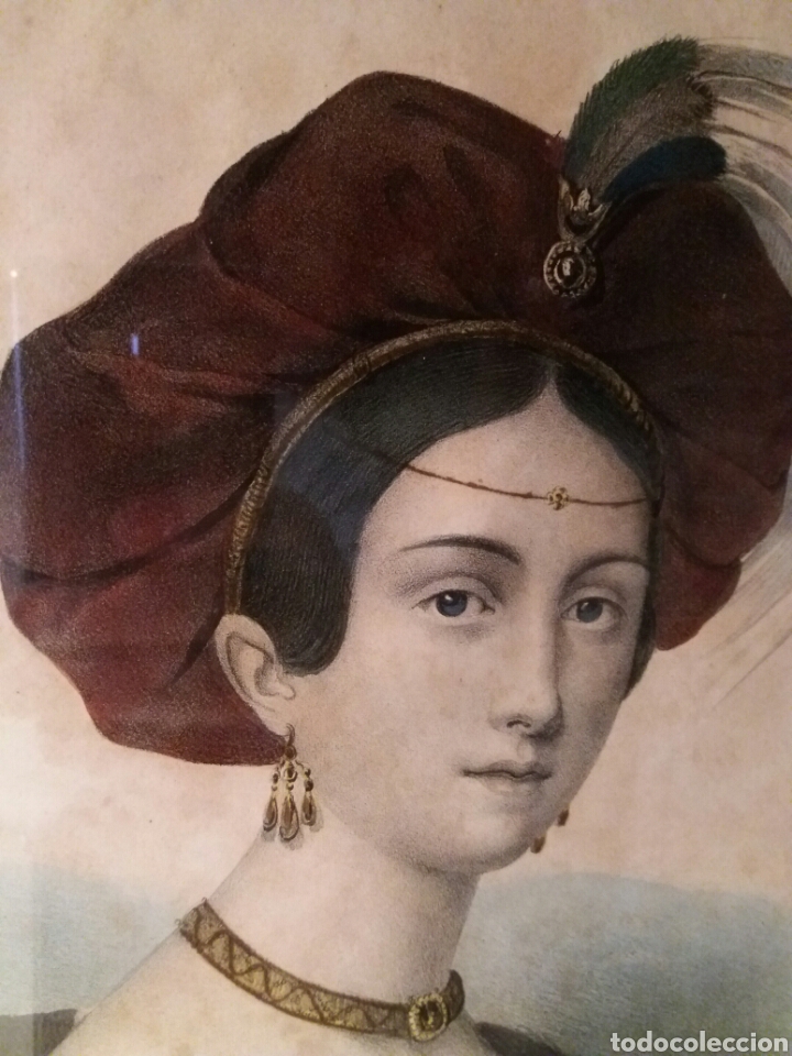 Otros objetos de arte: Antiguo retrato &Eacute;M&Eacute;LIE - Foto 1