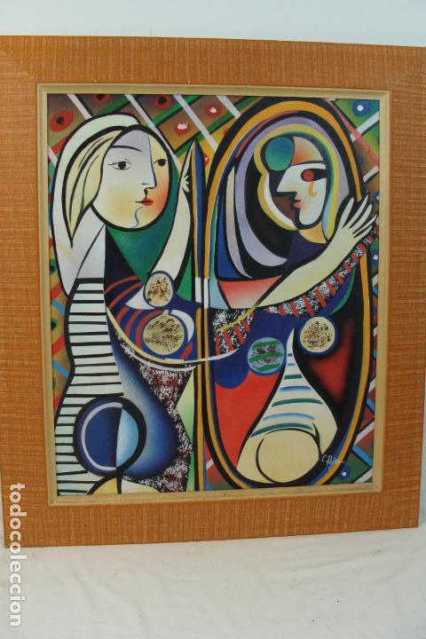 Otros objetos de arte: Acr&iacute;lico sobre tablero - Copia de Picasso - Foto 1