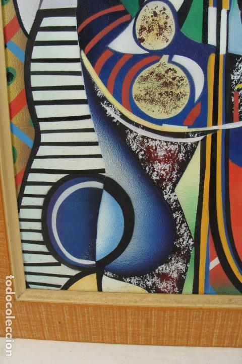 Otros objetos de arte: Acr&iacute;lico sobre tablero - Copia de Picasso - Foto 6