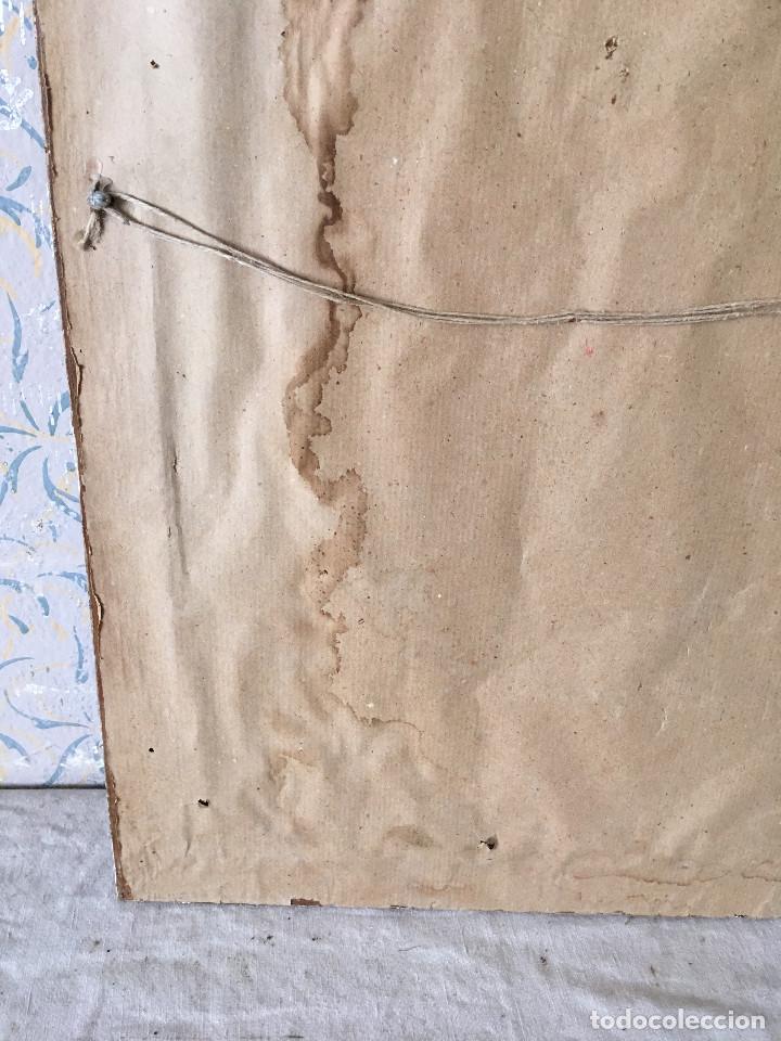 Otros objetos de arte: CUADRO MUY ANTIGUO CON TEM&Aacute;TICA PERROS DE CACER&Iacute;A. PIEZA ESPECTACULAR - Foto 8