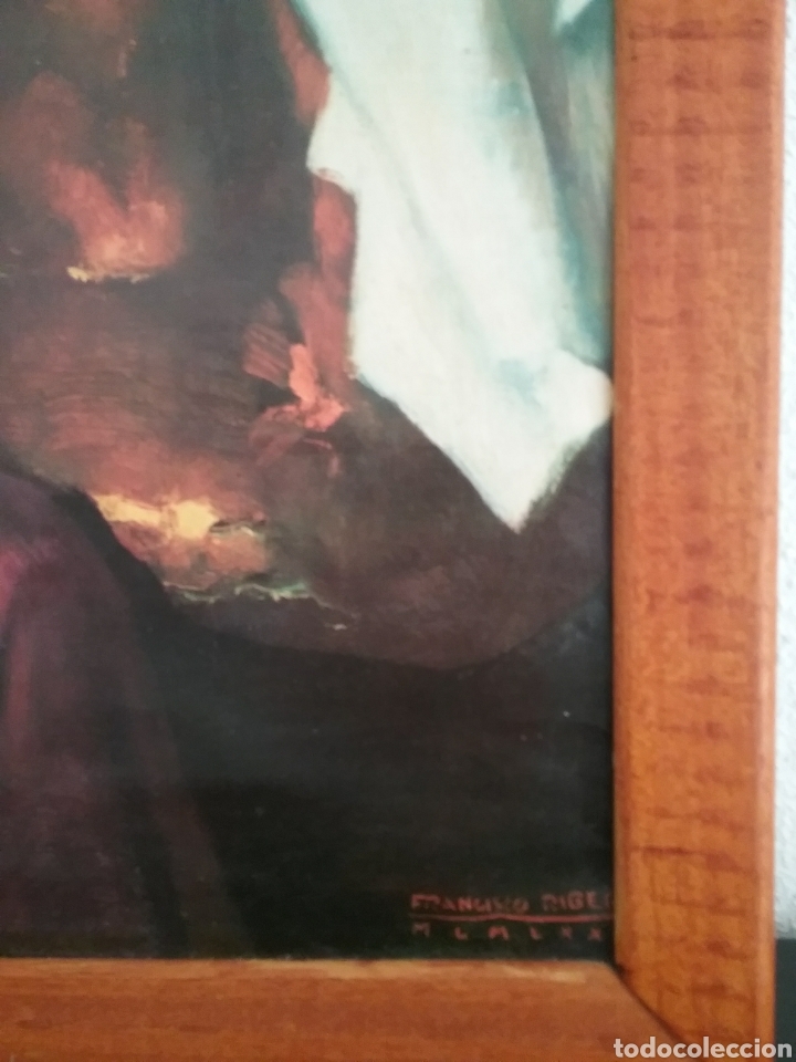 Otros objetos de arte: Cuadro, lamina barnizada de Fr. Ribera 1970 - Foto 2