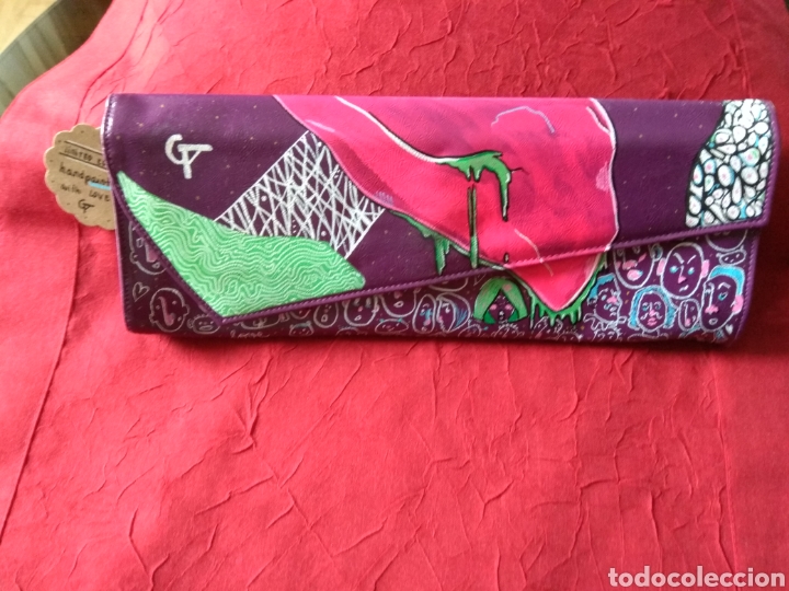 Otros objetos de arte: CARTERA pintada a mano - Foto 8