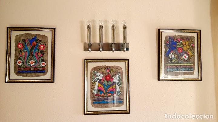 Otros objetos de arte: Pinturas sobre corteza de &aacute;rbol - Foto 1