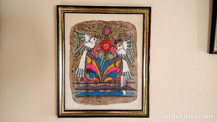 Otros objetos de arte: Pinturas sobre corteza de &aacute;rbol - Foto 3
