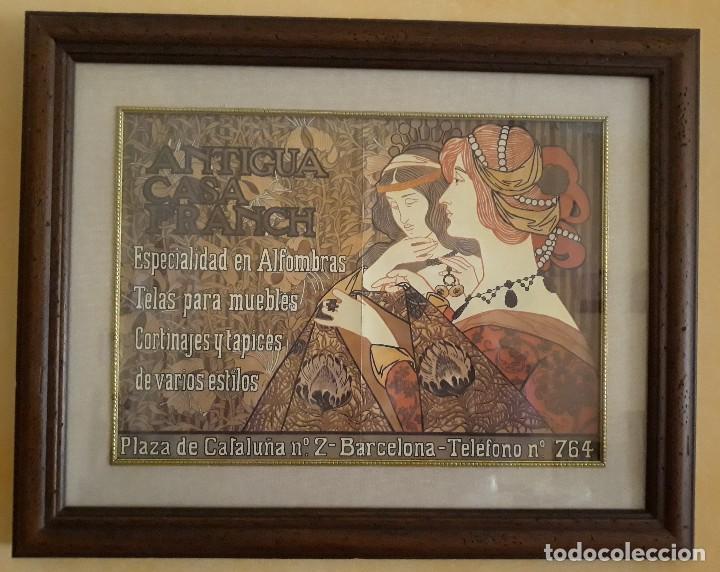 Otros objetos de arte: CUADRO ANTIGUA CASA FRANCH 54x43 cms. - Foto 1