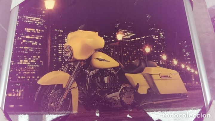 Otros objetos de arte: cuadro moto harley davison - Foto 2