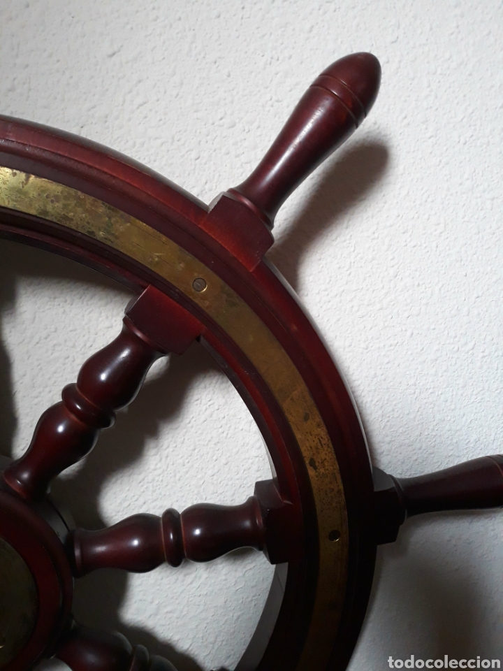 Otros objetos de arte: ANTIGUO TIM&Oacute;N GRANDE DE MADERA MACIZA. Ref s4 - Foto 4