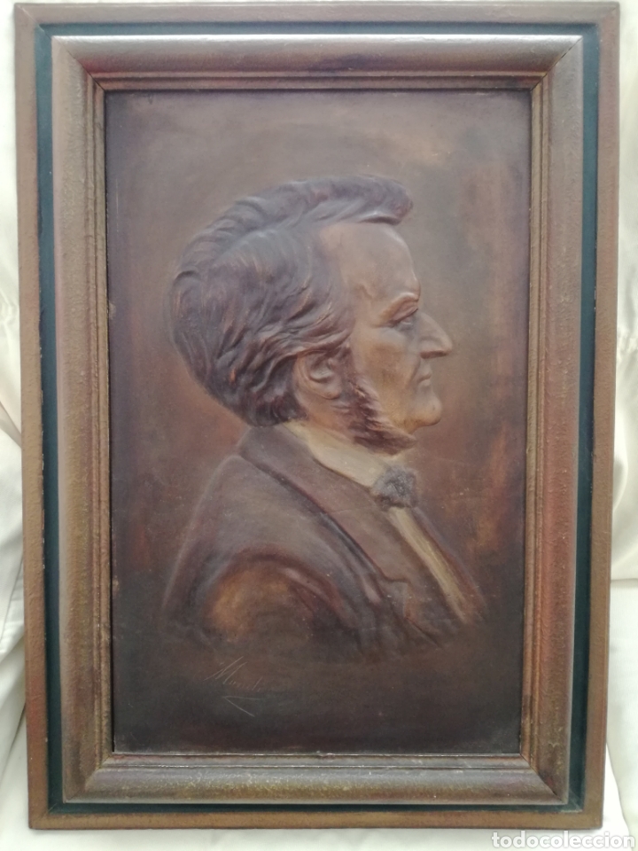 Otros objetos de arte: Antiguo Busto Compositor Richard Wagner. - Foto 2