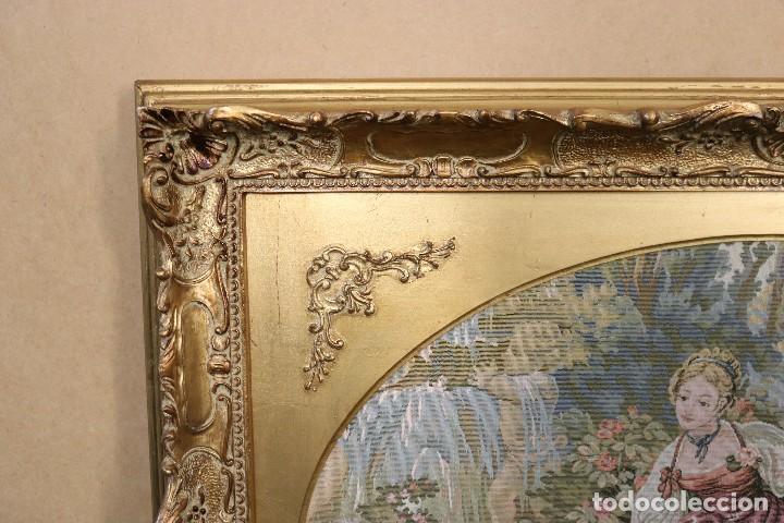 Otros objetos de arte: Cuadro tapiz algod&oacute;n y pan de oro (72 x 92 cm) - Foto 4