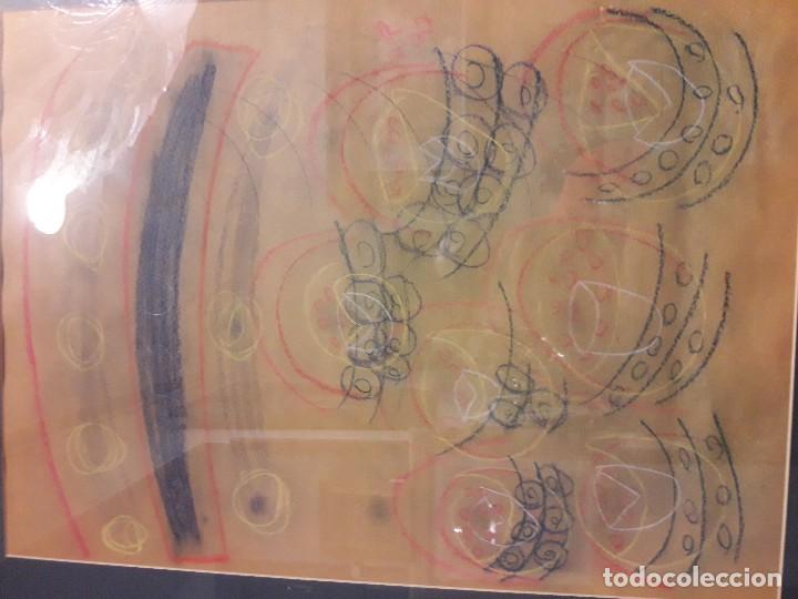 Otros objetos de arte: Abstracto sobre papel y ceras - Foto 2