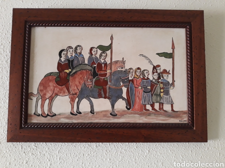 Otros objetos de arte: CUADRO RUSTICO DE UNOS 45 CMS PINTADO A MANO - Foto 1