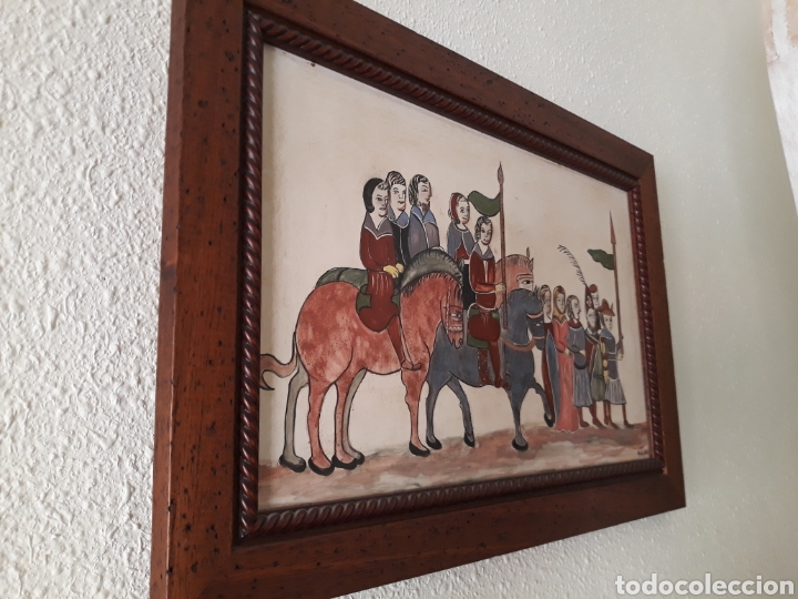 Otros objetos de arte: CUADRO RUSTICO DE UNOS 45 CMS PINTADO A MANO - Foto 4