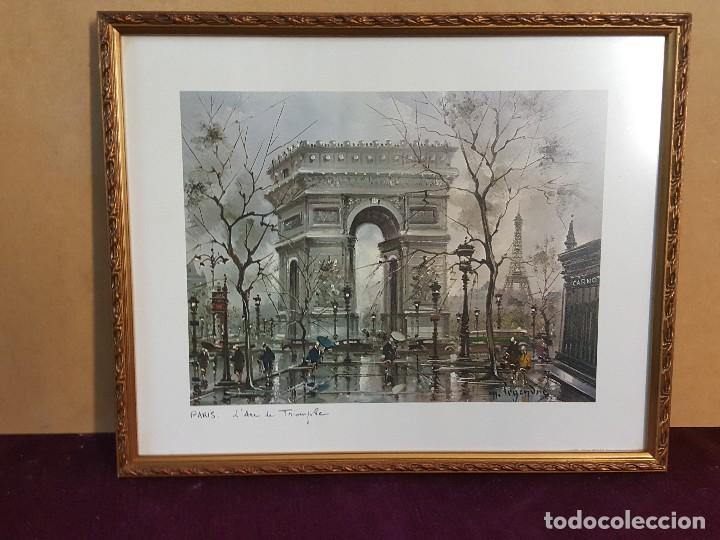 Otros objetos de arte: Cuadro con marco LARC DE TRIOMPHE (PARIS) - Foto 1