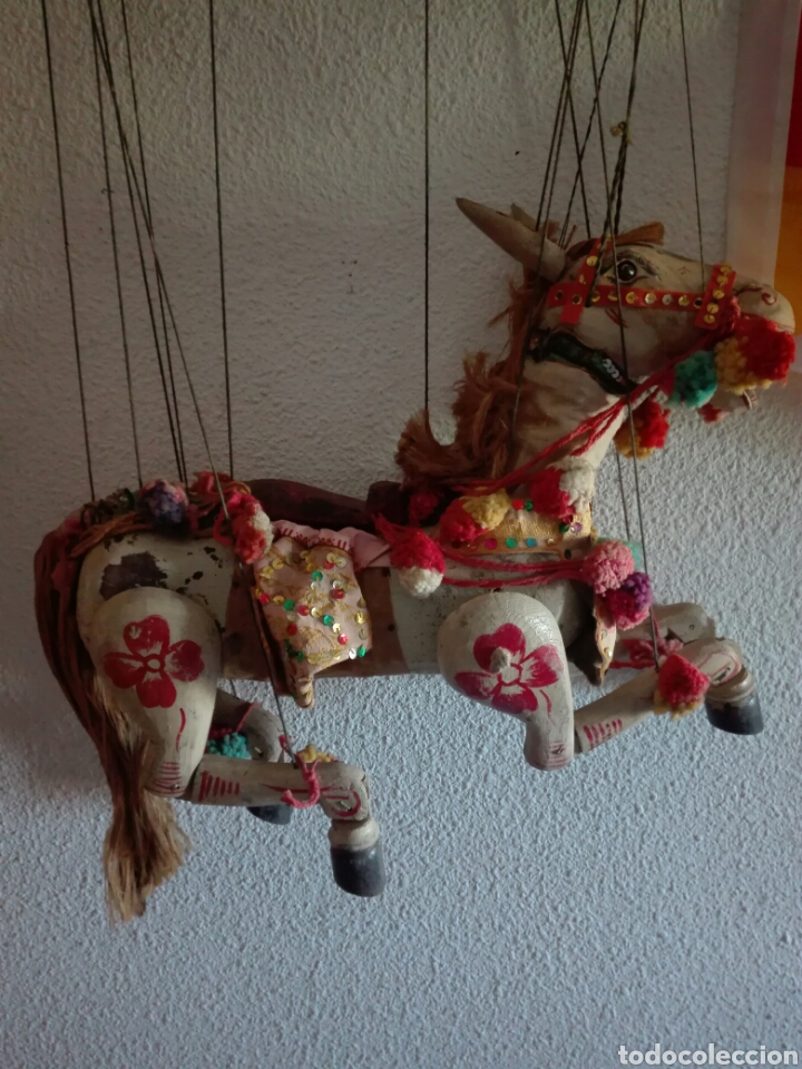 Otros objetos de arte: MARIONETA ARTICULADA DE CABALLO. - Foto 1