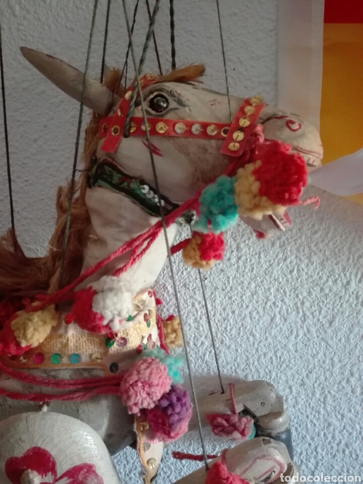 Otros objetos de arte: MARIONETA ARTICULADA DE CABALLO. - Foto 2