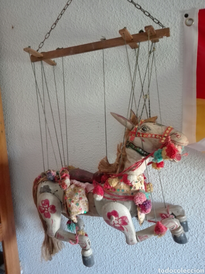 Otros objetos de arte: MARIONETA ARTICULADA DE CABALLO. - Foto 4