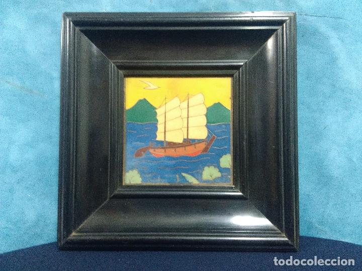 Otros objetos de arte: BARCO MARINA  SOBRE COBRE - Foto 1