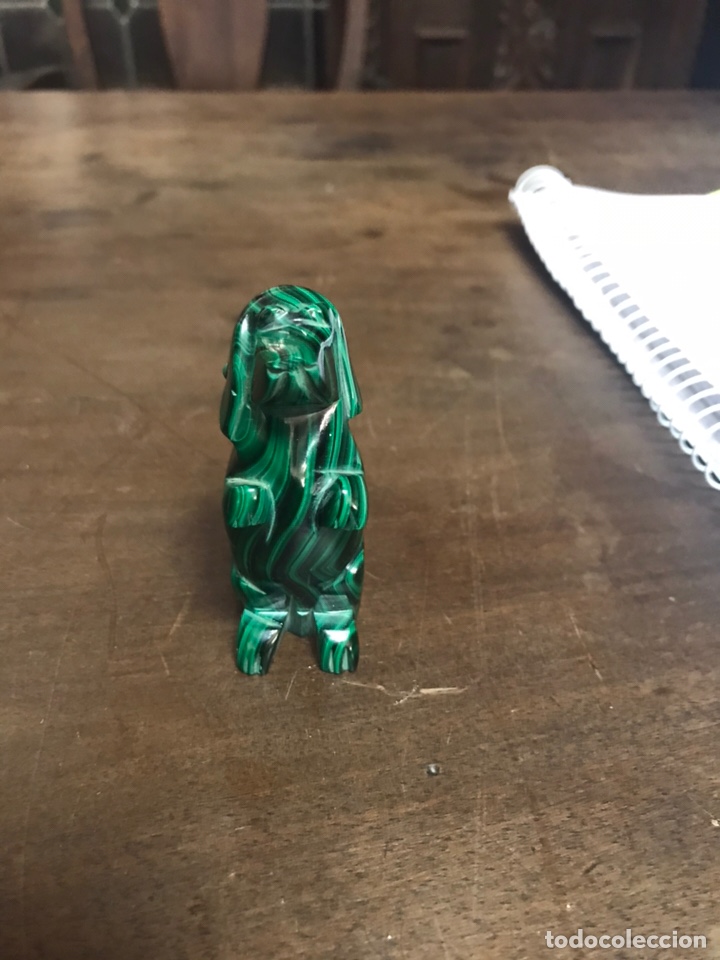 Otros objetos de arte: Perro malaquita - Foto 2