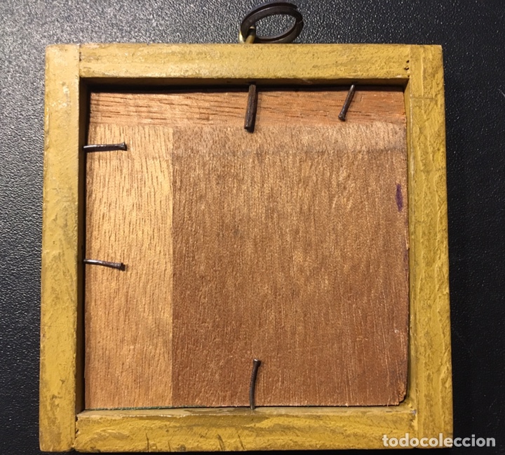 Otros objetos de arte: Miniatura pintada sobre tabla - Foto 3