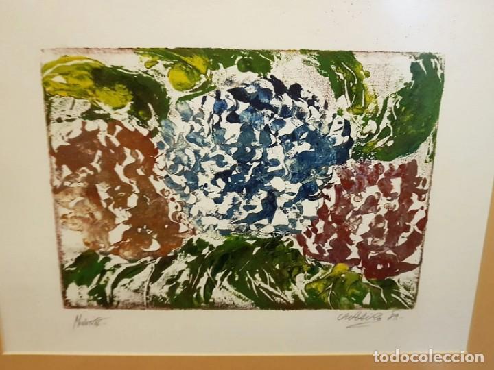 Otros objetos de arte: Pintura floral (leer condiciones de venta). - Foto 1