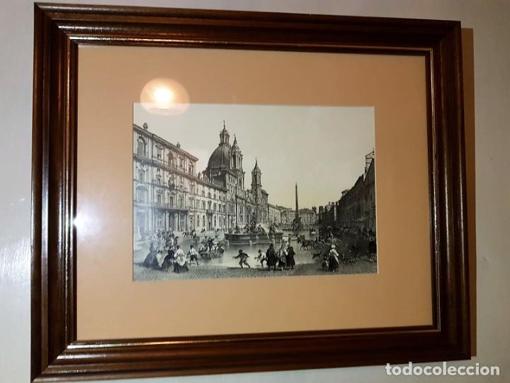 Otros objetos de arte: Piazza Navona (leer condiciones de venta). - Foto 2