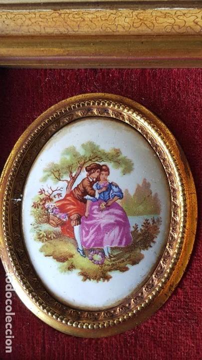 Otros objetos de arte: PAREJA CUADROS ESMALTADOS - Foto 2