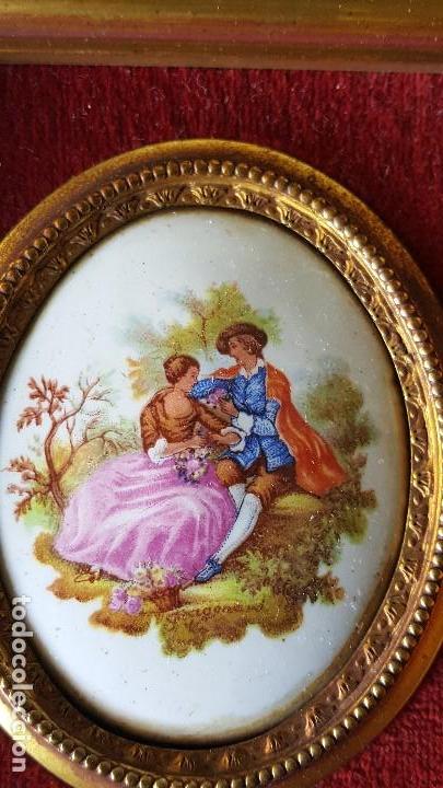 Otros objetos de arte: PAREJA CUADROS ESMALTADOS - Foto 4