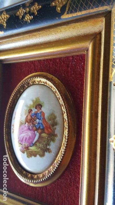 Otros objetos de arte: PAREJA CUADROS ESMALTADOS - Foto 13