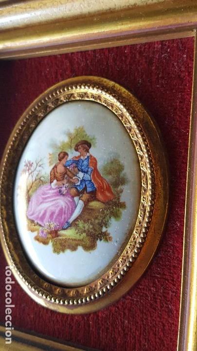 Otros objetos de arte: PAREJA CUADROS ESMALTADOS - Foto 18