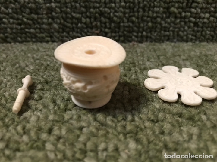 Otros objetos de arte: CALDERO PASTA DE HUESO VITRINA - Foto 2