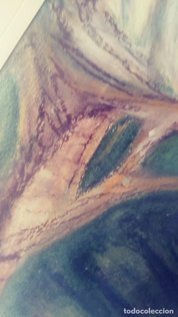 Otros objetos de arte: CUADRO FIGURA DE MUJER DE ESPALDAS T&Eacute;CNICA MIXTA - Foto 7