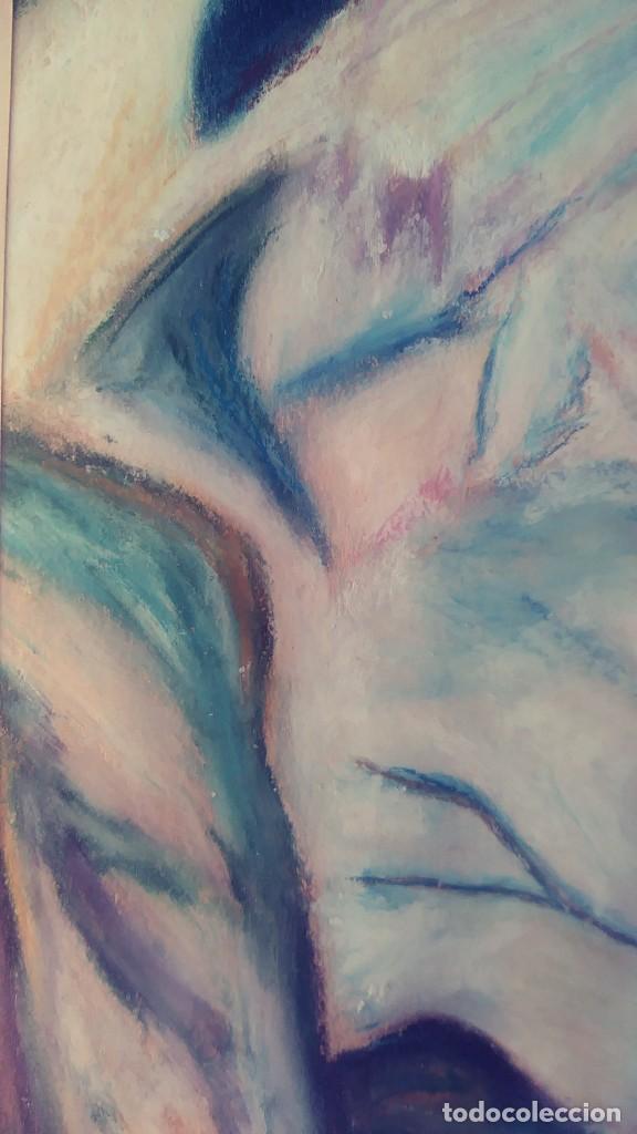 Otros objetos de arte: CUADRO FIGURA DE MUJER DE ESPALDAS T&Eacute;CNICA MIXTA - Foto 9