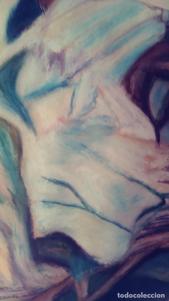Otros objetos de arte: CUADRO FIGURA DE MUJER DE ESPALDAS T&Eacute;CNICA MIXTA - Foto 10