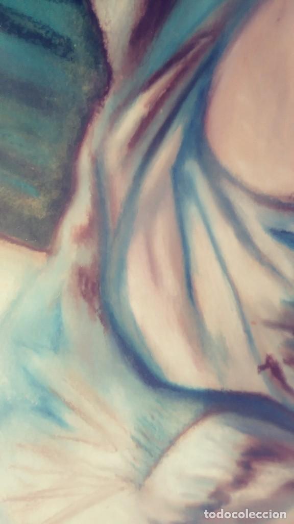 Otros objetos de arte: CUADRO FIGURA DE MUJER DE ESPALDAS T&Eacute;CNICA MIXTA - Foto 12