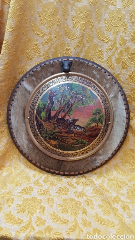 Otros objetos de arte: CAZA, TONDO ANTIGUO CON TEMA DE CAZA - Foto 1