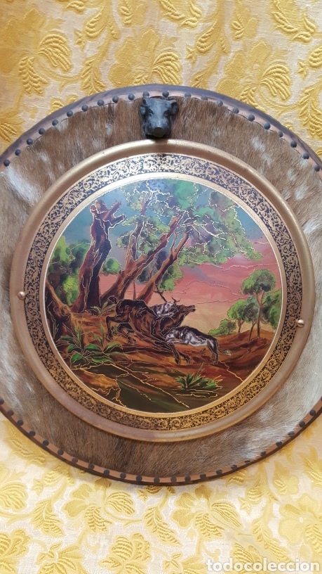 Otros objetos de arte: CAZA, TONDO ANTIGUO CON TEMA DE CAZA - Foto 20
