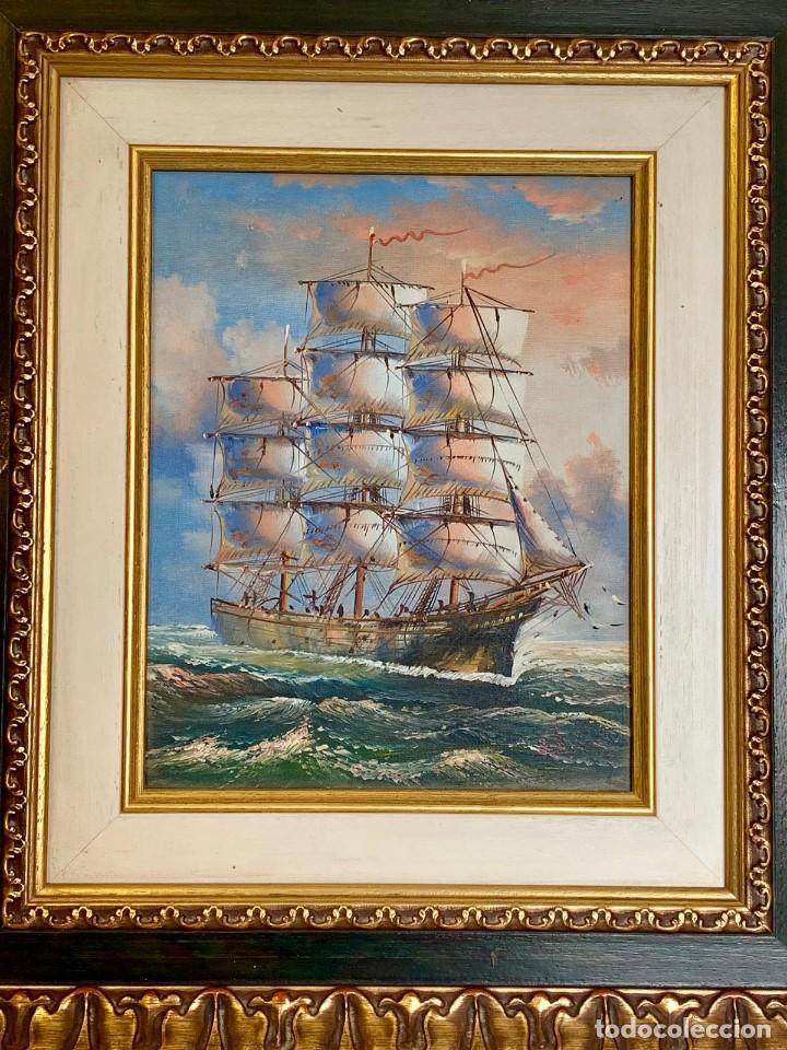 Otros objetos de arte: -OLEO SOBRE TABLA FIRMADO - Foto 1