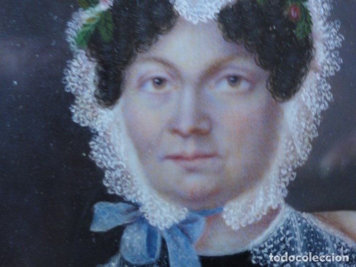 Otros objetos de arte: miniatura retrato de una se&ntilde;ora - Foto 5