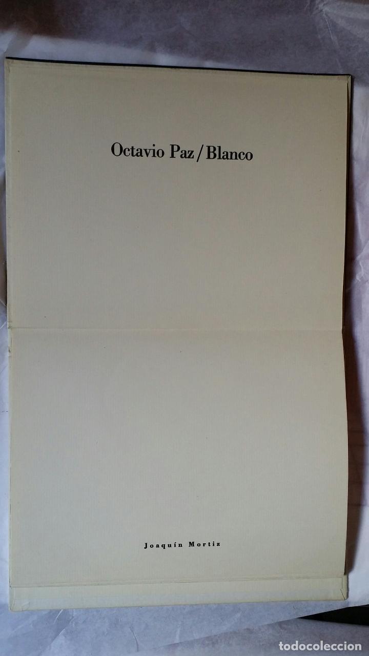 Otros objetos de arte: Octavio PAZ: BLANCO, libro de artista - Foto 15