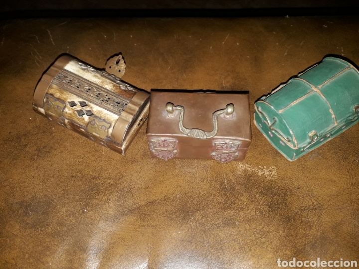 Otros objetos de arte: 3 Cofres miniatura - Foto 3