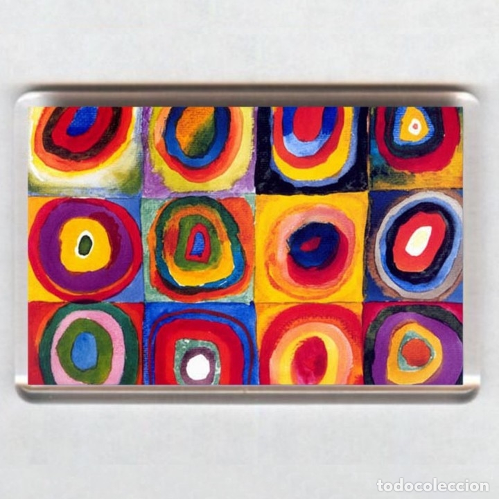Otros objetos de arte: IMAN acr&iacute;lico NEVERA - ARTE # Wassily Kandinsky - Foto 1
