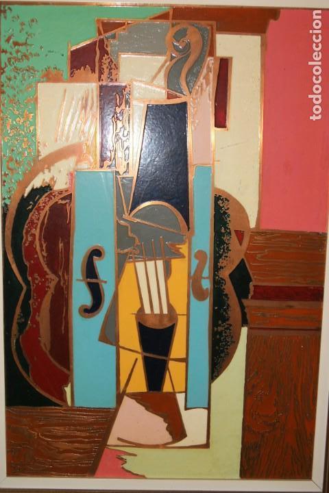 Otros objetos de arte: Cuadro sobre plancha de cobre - Foto 2