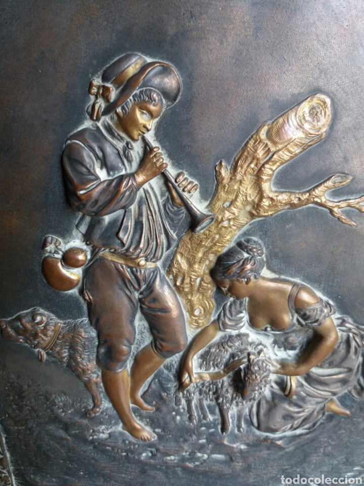 Otros objetos de arte: PRECIOSO CUADRO EN RELIEVE DE COBRE - Foto 3