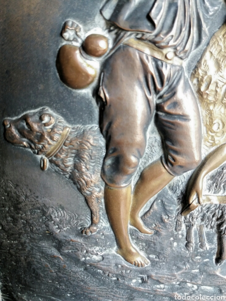 Otros objetos de arte: PRECIOSO CUADRO EN RELIEVE DE COBRE - Foto 5