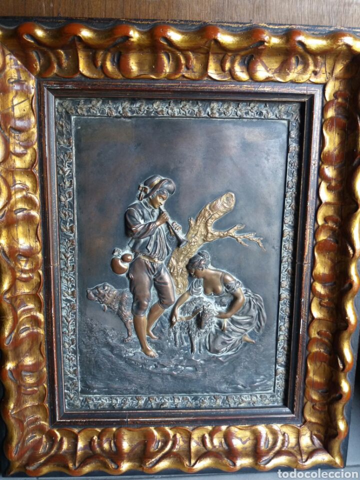 Otros objetos de arte: PRECIOSO CUADRO EN RELIEVE DE COBRE - Foto 6