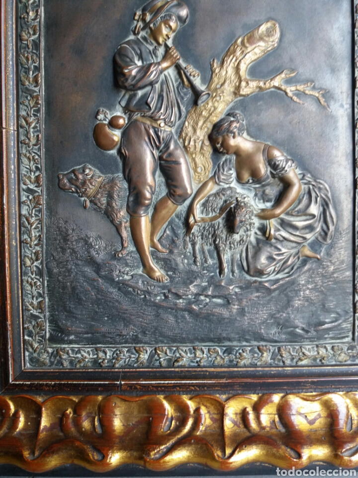 Otros objetos de arte: PRECIOSO CUADRO EN RELIEVE DE COBRE - Foto 7